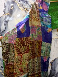 NEW Patchwork Kantha duppta /stole