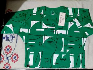 Sea Green Crop Tshirt With Tag