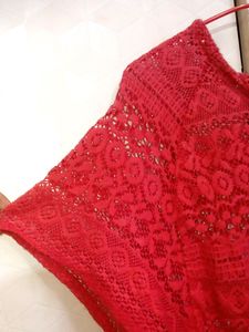 Cotton Net Casual Top