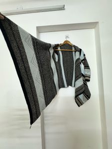 Patterned Knit Cardigan