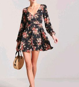 2226 GORGEOUS FOREVER 21 FLORAL MINI DRESS