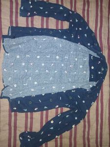 Christmas Holiday Print Button-Down Shirt