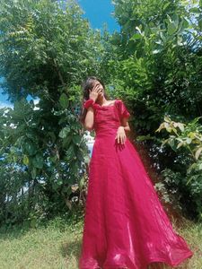 Aesthetic Princess 👑 Off-Shoulder Gown