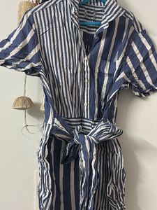 Striped Tie-Waist Top