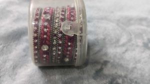 Pink Stone Bangles