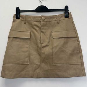 Tan Mini Skirt