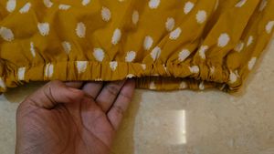 Yellow Polka Dot Crop Top