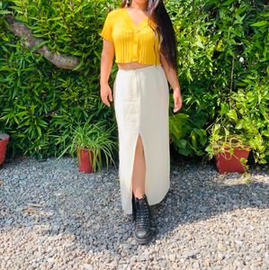 White Long Skirt