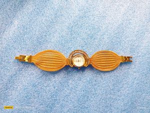 City gold Stone Watch For Women
