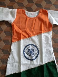 New Style Tiranga Printed Kurti