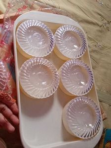 Guest Set Gift Iteam Wedding 6bowls Trai Plastic