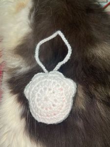 Crochet Paw Keychain