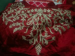 Raw Silk Skirt And Top Set