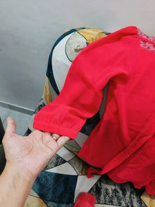 Red casual Top Shirt