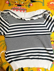 Striped Top w/ Collar