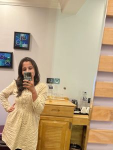 Polka Dot Dress with Lace Collar