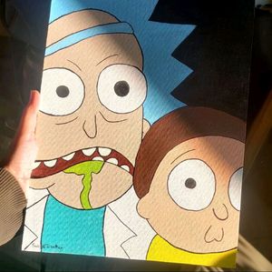 Rick & Morty Canvas Painting
