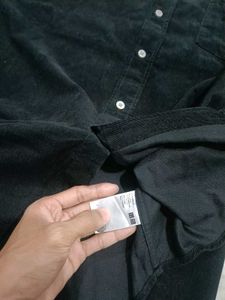 Men's Black Button-Down Shirt