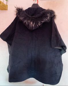 Stylish Black Poncho Cape 72