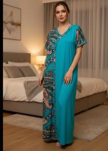 Teal Paisley Maxi Dress