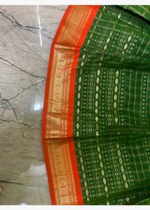Beautiful Green Pattu Parikini/Pavadai/Lehenga