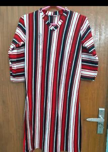 Woollen Red Kurta Set