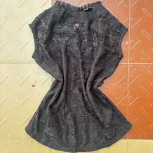 Elegant Black Lace Top