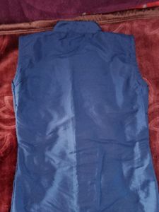 Navy Blue Long Kurti