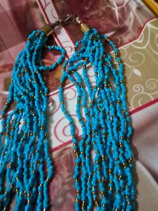 Blue Moti Chain