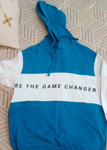 Blue &amp; White &#39;Game Changer&#39; Hoodie