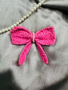 Crochet Bow Hair Clips