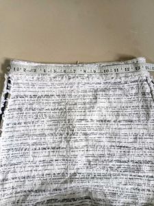 Zara Tweed Mini Skirt Size 28 New Condition