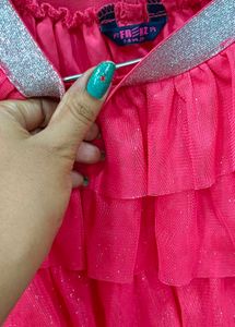 Cute Pink Ruffle Skirt