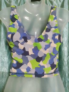 Camo Cutout Sports Bra