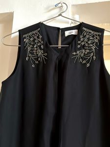 Elegant Black Embellished Dress