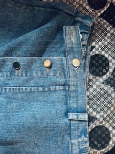 washed blue Denim Skirt