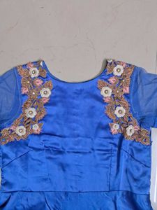 Elegant Blue Ethnic Gown