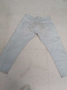 Gray Heathered Casual Pants