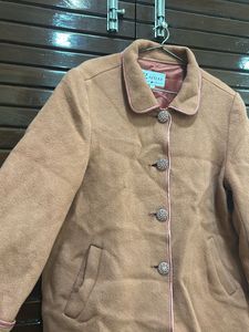 Womens Peach Winter Overcoat Fit Upto Xxl