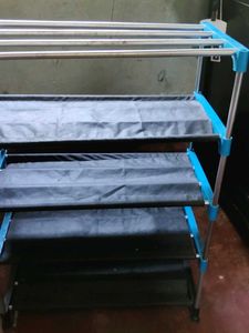 🎉🎉metal shoe and clothe rack with cover