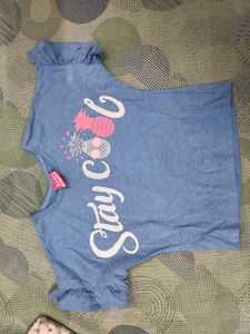Stylish blue Cute top for 2 -4 years girl