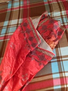 Red Colour Kurta set With Dupatta For Wome