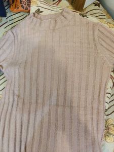 Ribbed Bell Sleeve Top