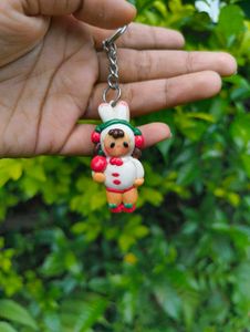 Handmade Clay Girl Keychains