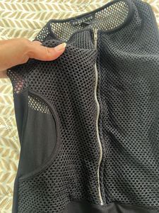 Zara Chic Black Mesh Dress