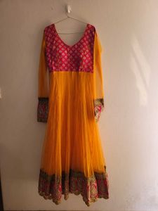 Anarkali Suit for Festive, Size M, 3 Piece Set