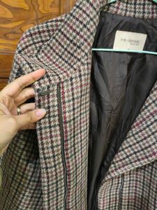 Vintage Plaid Overcoat