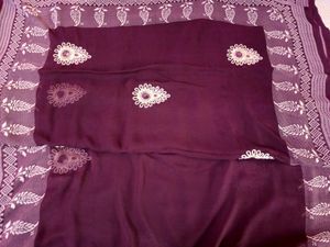 Printed And Light Work Saree