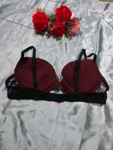 Imported Lasenza Burgundy Plaid Bra