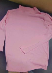 Ribbed Turtleneck Pink top 💗